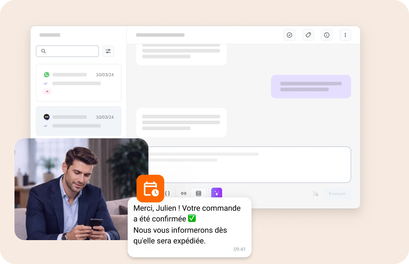 Entreprise d'e-commerce utilisant la messagerie pour réduire les coûts et améliorer la fidélité des clients.